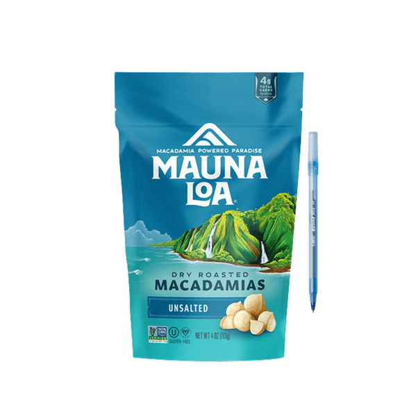 Unsalted Macadamia Nuts Bag 4 oz 