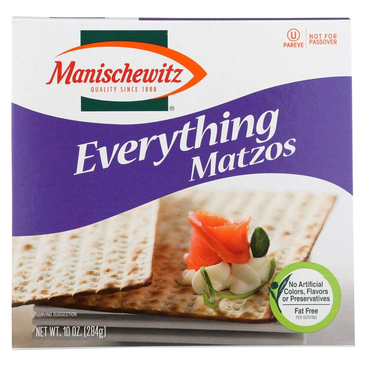 Unsalted Matzo, 10 Ounce 12 per case.