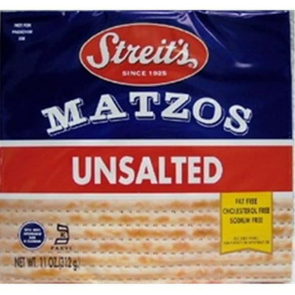 Unsalted Matzo 11 Oz -Pack of 12