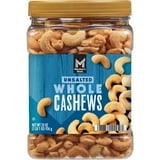 Unsalted Whole Cashews, 33 oz.