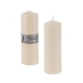 thumbnail image 1 of Unscented 2" x 6" Round Pillar Candle - Ivory, Set of 6 - Paraffin Wax, 1 of 3