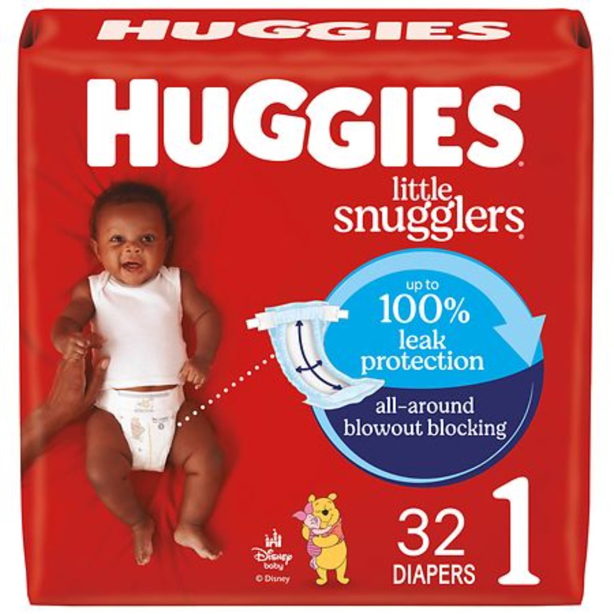 Unscented Baby Diapers, Size 1 (8-14 lbs), 32 Count, Up to 100% Blowout ...