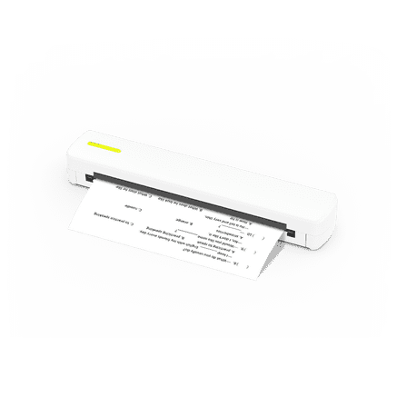 Chicarygo Inkless Thermal Printer, Portable Printer Wireless for Travel, Supports 8.5 x 11 Thermal Paper, Bluetooth Compatible with iOS, Android, Includes 1 Sheets of Paper & Tatoo Paper