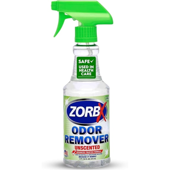 Unscented Odor Eliminator for Strong Odor 16 Fl Oz - Used in Hospitals & Health Facilities - Advanced Trusted Formula, Fast-Acting Odor Remover Spray for Dog, Cat, House & Carpet
