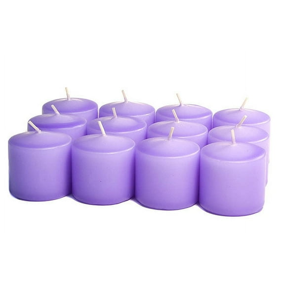Unscented Orchid Votives 10 Hour Votive Candles Pack: 12 per box 1.5 in. diameter x 1.25 in. tall