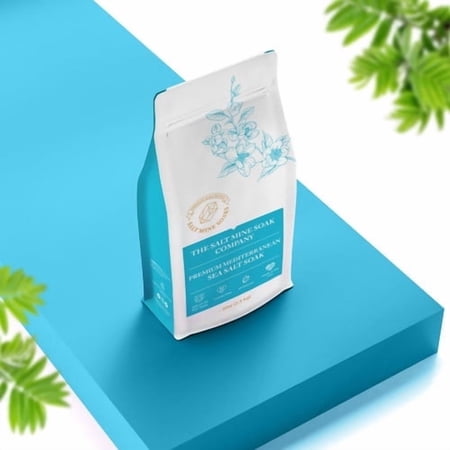 Unscented Premium Mediterranean Fine Grain (.3mm) Sea Salt Soak 10 lbs - Custom - No Color
