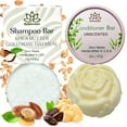 thumbnail image 1 of Unscented Shampoo Bar and Conditioner Bar for Damaged Hair Handmade in USA Natural and Safe by Relaxcation, 1 of 10
