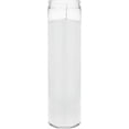 Unscented White 7 Day Devotional Prayer Glass Container Candle, Premium