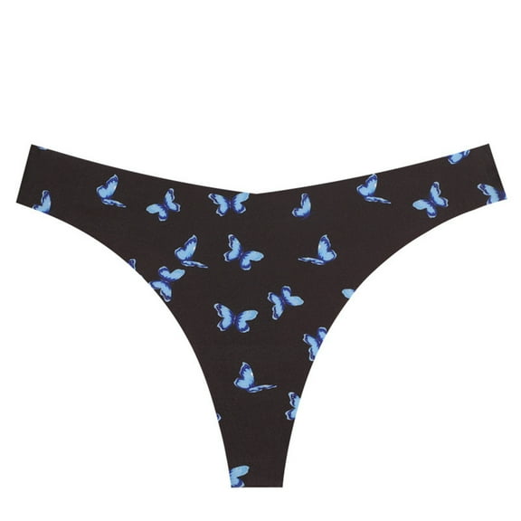 Unseamed G-string Thongs Women Not Show Thong Underwear Stretch Breathable Low Rise Bikinis Underwear T Back Panties