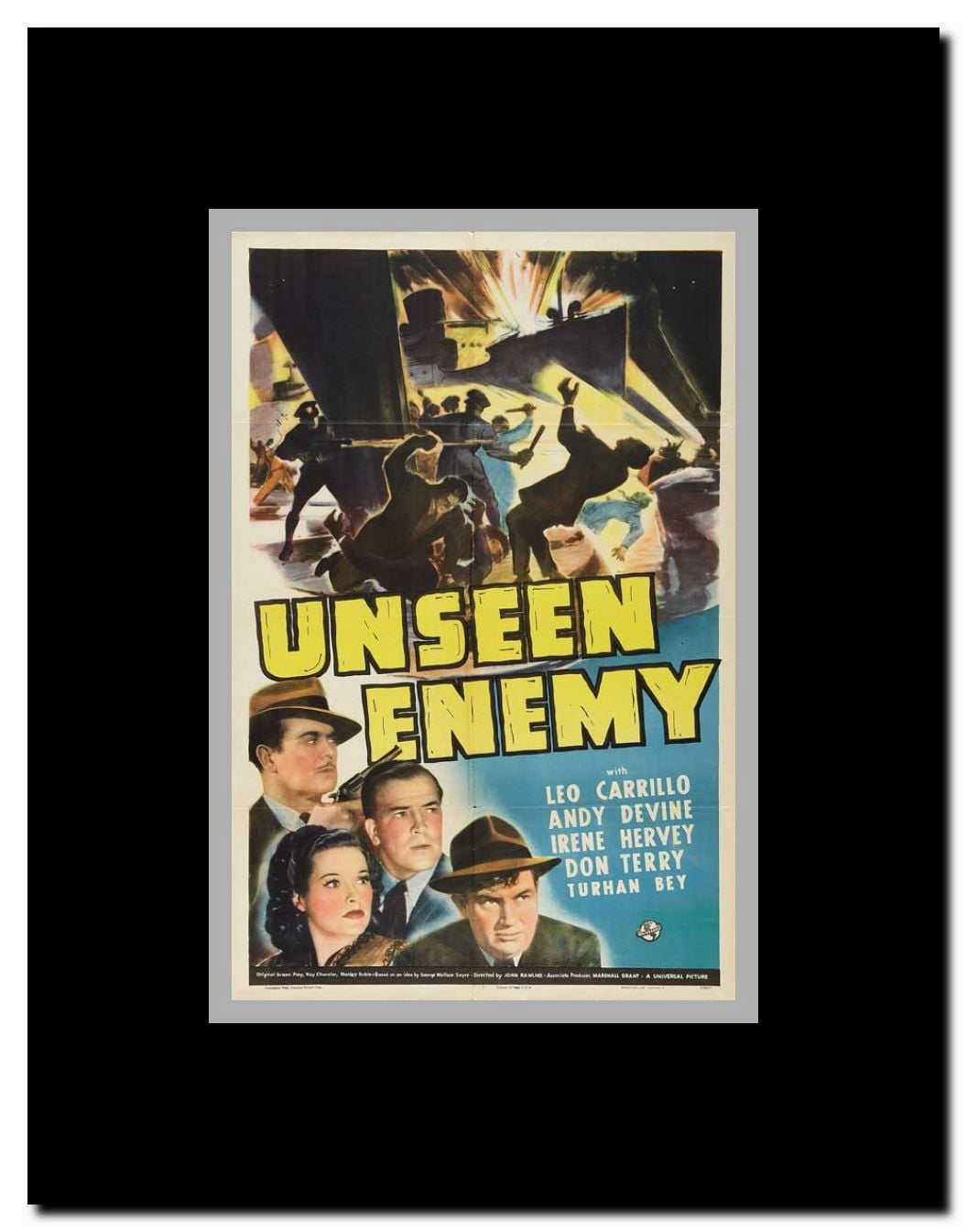 Unseen Enemy Framed Movie Poster