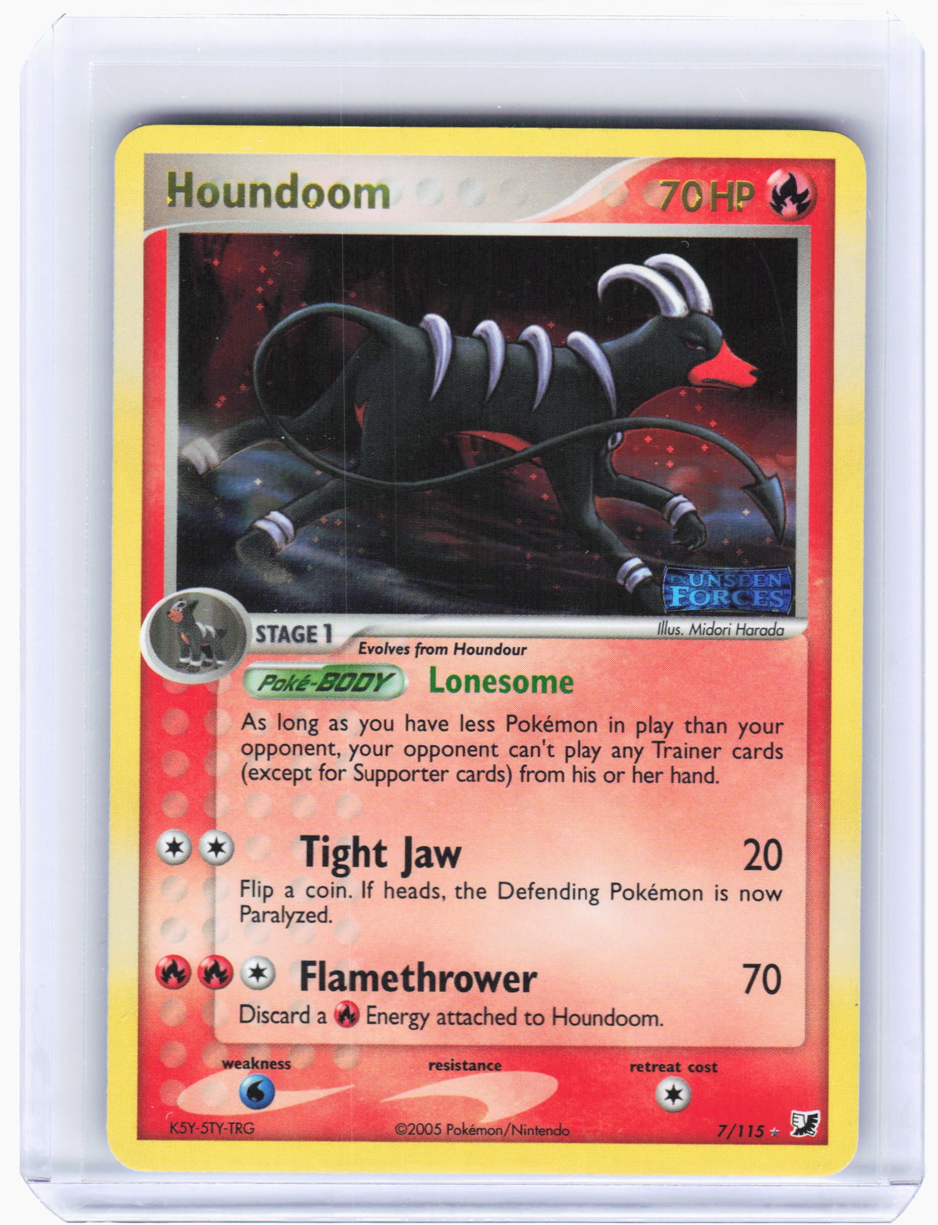 rare metal pokemon cards Houndoom 8/64 Neo Revelations Holo Rare Pokemon Card NM main image 1