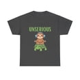 thumbnail image 1 of Unserious Sloth on Turtle Unisex Heavy Cotton Tee, 1 of 4