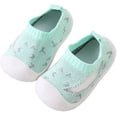thumbnail image 1 of Unsex Baby First Walking Shoes boy Girl Infant No-Sliper Lightweight Sneakers,6 12 18 24 36 Months Toddler Protect Toes Sock Shoes, 1 of 6
