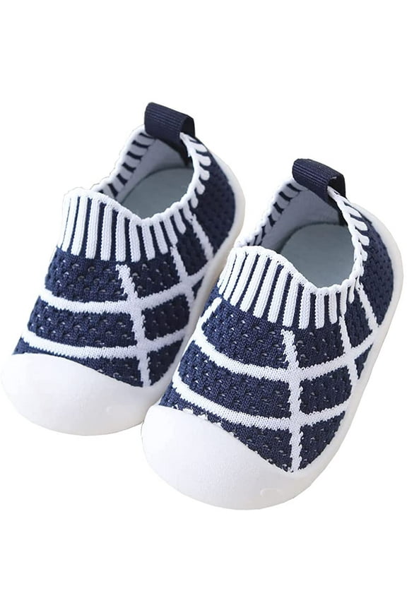 Unsex Baby First Walking Shoes boy Girl Infant No-Sliper Lightweight Sneakers,6 12 18 24 36 Months Toddler Protect Toes Sock Shoes