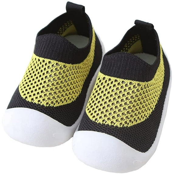 Unsex Baby First Walking Shoes boy Girl Infant No-Sliper Lightweight Sneakers,6 12 18 24 36 Months Toddler Protect Toes Sock Shoes