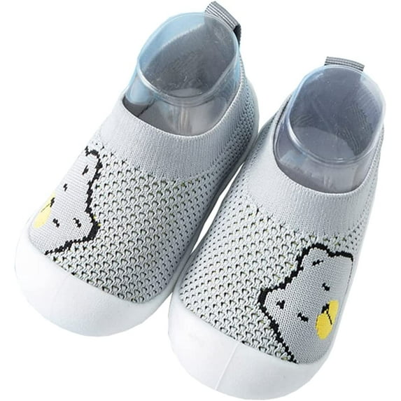 Unsex Baby First Walking Shoes boy Girl Infant No-Sliper Lightweight Sneakers,6 12 18 24 36 Months Toddler Protect Toes Sock Shoes