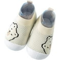thumbnail image 1 of Unsex Baby First Walking Shoes boy Girl Infant No-Sliper Lightweight Sneakers,6 12 18 24 36 Months Toddler Protect Toes Sock Shoes, 1 of 6