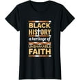 thumbnail image 1 of Unshakeable Faith Black History Month BLM Melanin Christian T-Shirt, 1 of 4