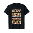 thumbnail image 1 of Unshakeable Faith Black History Month BLM Melanin Christian T-Shirt, 1 of 5
