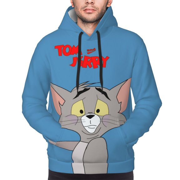Unsiex Tom Cat Jerry Hoodie Cartoon Pullover Hoodies 3D Graphic Hooded Sweatshirts For Men Women