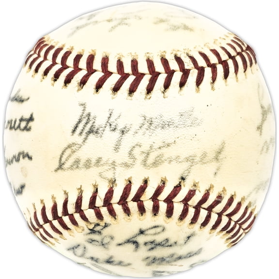 Unsigned 1960 New York Yankees Facsimile Baseball With Mickey Mantle SKU #233285