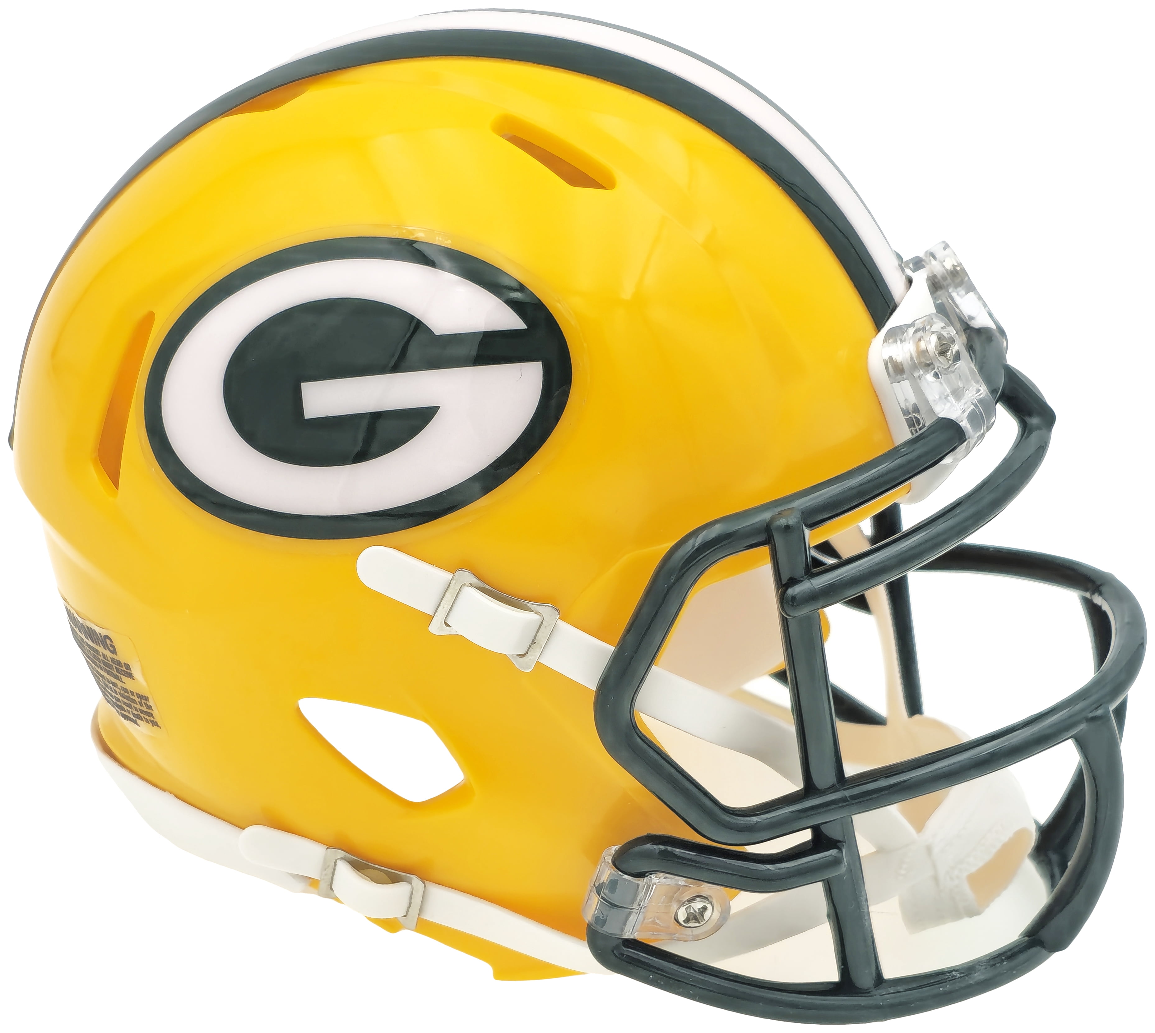 Unsigned Green Bay Packers Yellow Speed Mini Helmet 228819