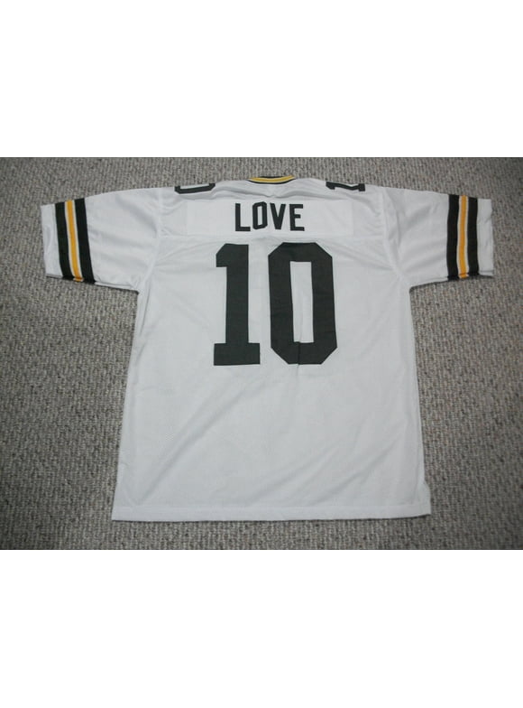 Unsigned Jordan Love Jersey #10 Green Bay Custom Stitched White Football No Brands/Logos Sizes S-3XLs (New)