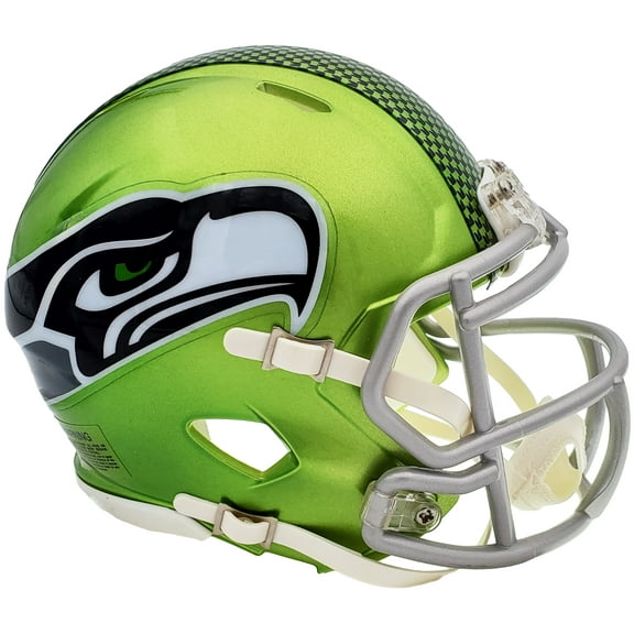 Unsigned Seattle Seahawks Flash Green Speed Mini Helmet 198874