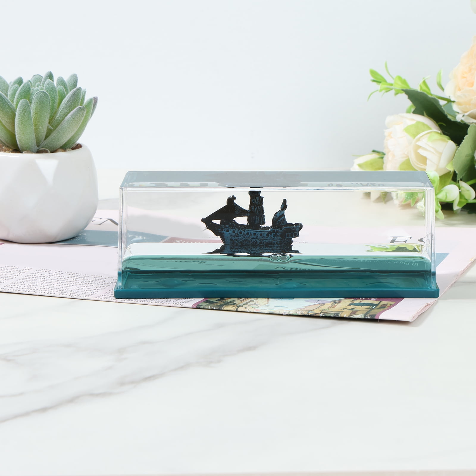 Unsinkable Boat in a Box Cruise Ship Fluid Drift Bottle Unsinkable ...