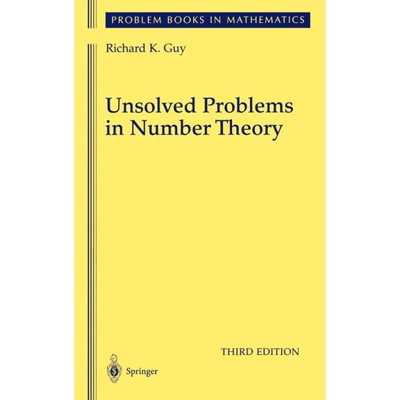 Unsolved Problems in Number Theory, (Hardcover)