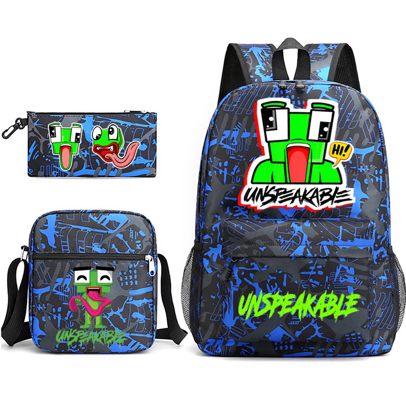 Unspeakable Backpacks Sets, Cartoon Animal Laptop Backpack Daypack 3D