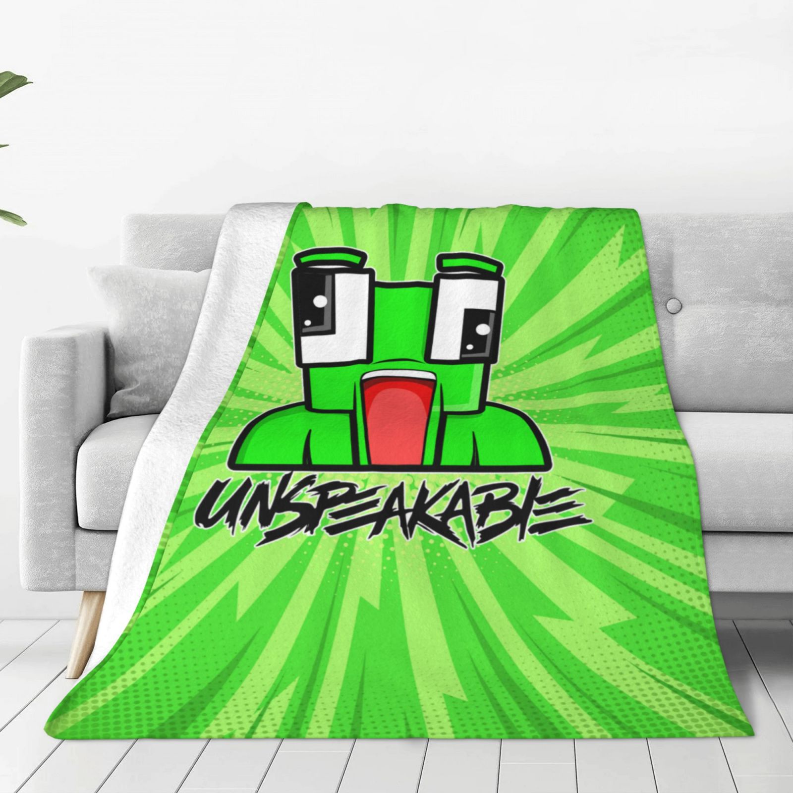Unspeakable UltraSoft Micro Fleece Blanket Throw All Season Fuzzy