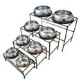 thumbnail image 1 of Unspill-a-Bowl® 18/8 Stainless Steel Double Dog Bowl & Wrought Iron Stand - Medium, 1 of 4