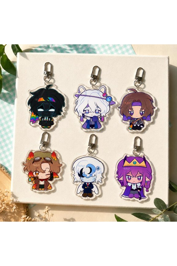 Unstable Universe Chibi Acrylic Keychain, MCYT Fan Gift, Bag Charm, RANDOM 1 PACK
