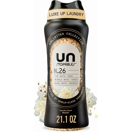 Unstopables Unlimited Collection In-Wash Laundry Scent Booster Beads, No. 26, 21.1 OZ, Fine Fragrance and All - Day Freshness