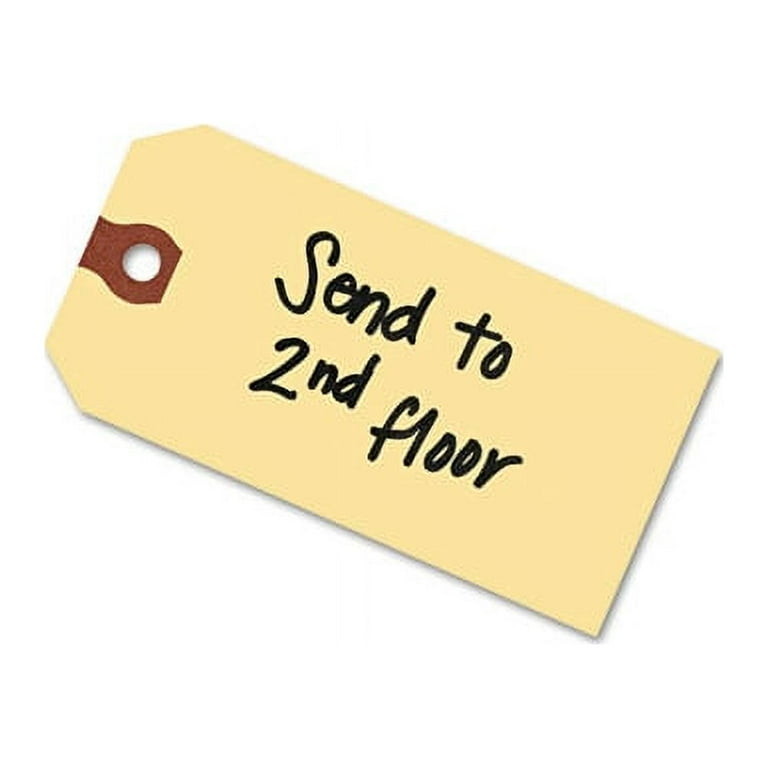 Unstrung Shipping Tags, 11.5 pt Stock, 4.75 x 2.38, Yellow, 1,000/Box Unstrung Shipping Tags, 11.5 pt Stock, 4.75 x 2.38, Yellow, 1,000/Box