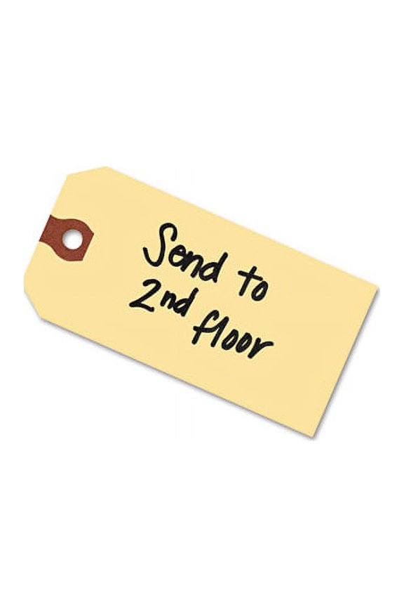 "Unstrung Shipping Tags, 11.5 Pt. Stock, 5.25 X 2.63, Manila, 1,000/box | Bundle of 2 Boxes"