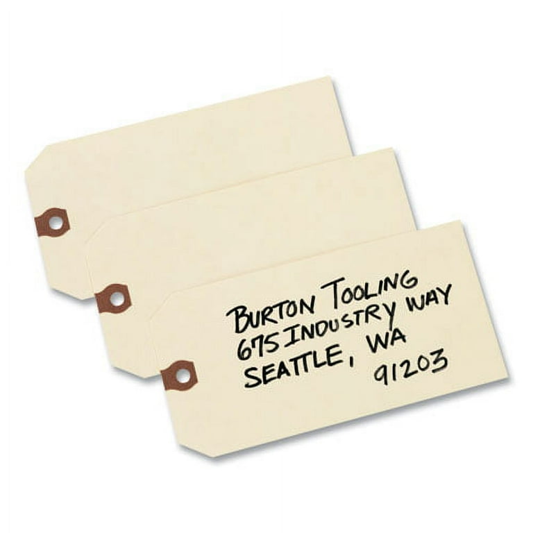 Unstrung Shipping Tags, 11.5 pt Stock, 6.25 x 3.13, Manila, 1,000/Box Unstrung Shipping Tags, 11.5 pt Stock, 6.25 x 3.13, Manila, 1,000/Box