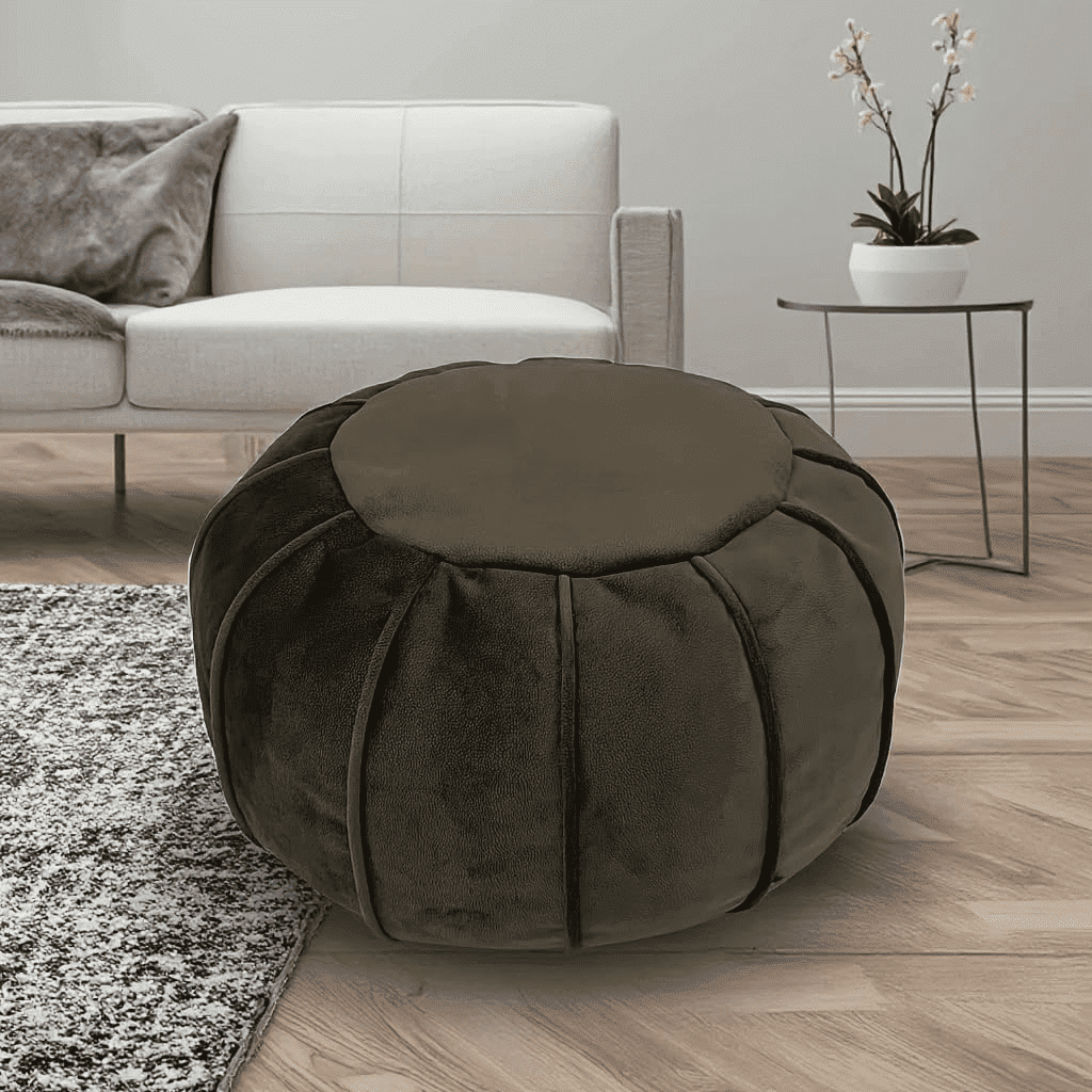 Unstuffed Ottoman Pouf Cover, Eco-Friendly Fabric Pouf Ottoman Bean Bag ...