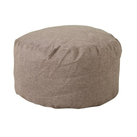 Unstuffed Pouf Cover,Ottoman Foot Stool Foot Rest Chair Cover Round Floor Footrest Footstool Cushion for Living Room Bedroom Home Decor Furniture Case Under Desk,16.5x12.5inch
