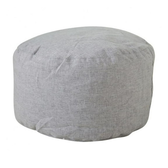 Unstuffed Pouf Cover,Ottoman Foot Stool Foot Rest Chair Cover Round Floor Footrest Footstool Cushion for Living Room Bedroom Home Decor Furniture Case Under Desk,16.5x12.5inch