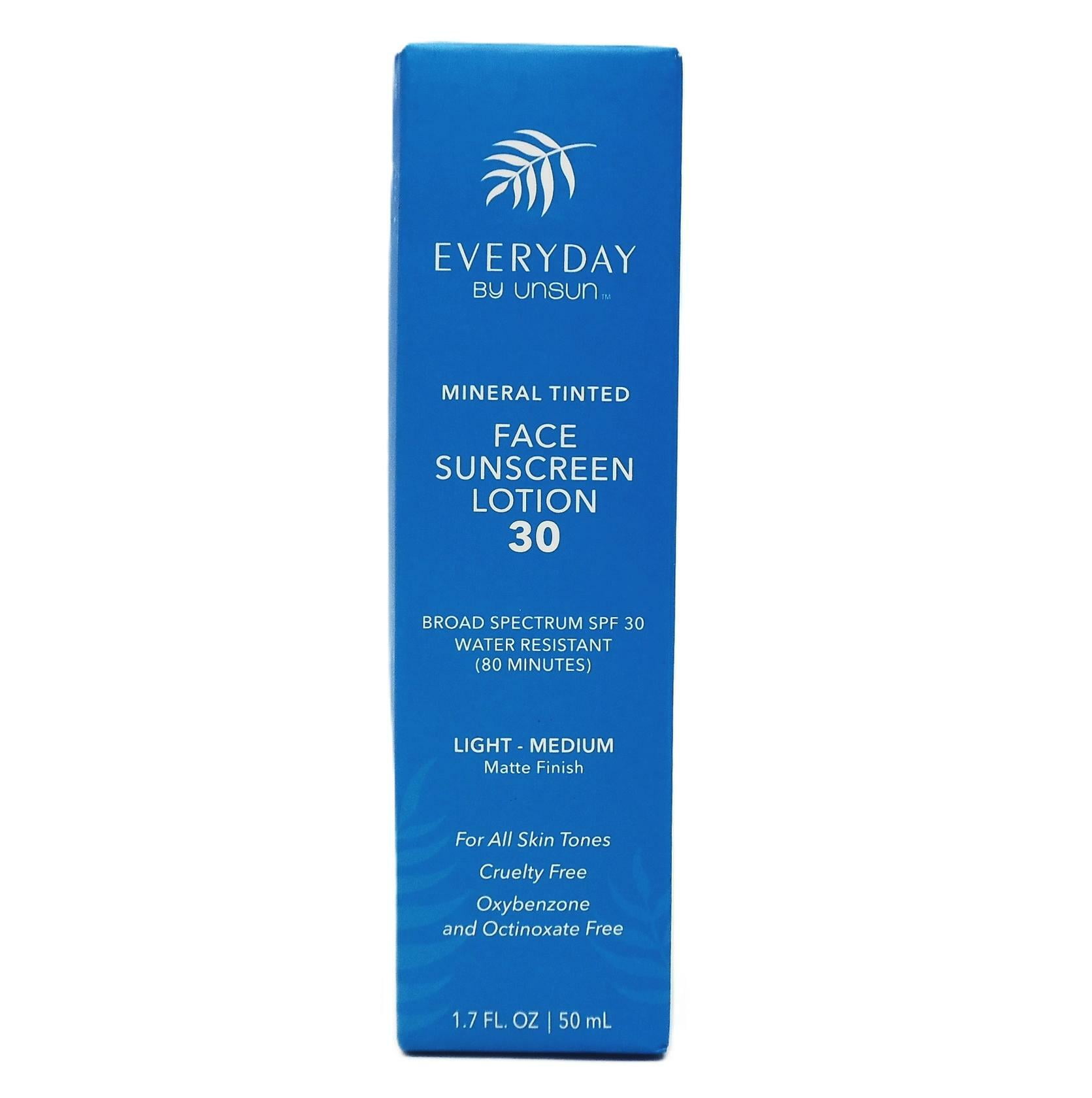 Unsun Everyday Mineral Tinted Face Sunscreen with Broad Spectrum SPF 30