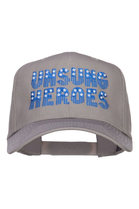 Unsung Heroes Embroidered High Profile Cap - Grey OSFM