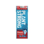 PLANTSTRONG Unsweetened Almond Milk - Whole Fortified Plant Milk - Shelf Stable