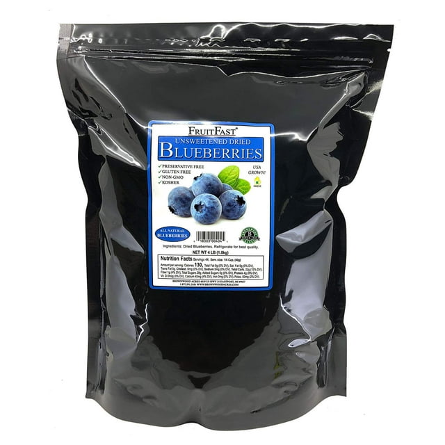 Unsweetened Dried Blueberries by Brownwood Acres NonGMO, Gluten