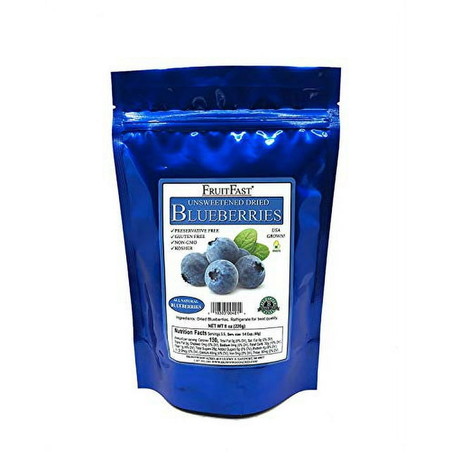 Unsweetened Dried Blueberries By NonGMO, Gluten Free, Kosher