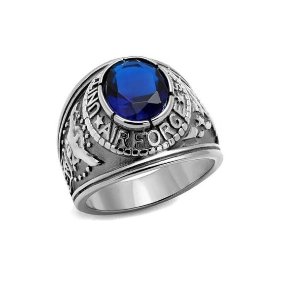 Untamed Pack Air Force Ring Two-Tone, Black, Polished Stainless Steel or Gold Plating