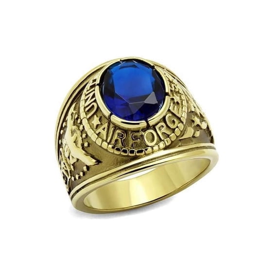 Untamed Pack Air Force Ring Two-Tone, Black, Polished Stainless Steel or Gold Plating