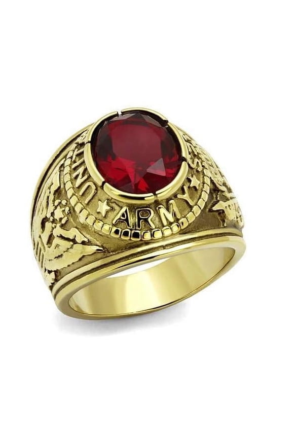 Army Ring-Unisex, Stainless Steel, Gold Plated or Black