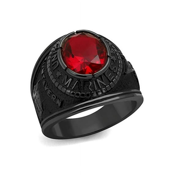 Untamed Pack Marines Ring-Polished Steel, Black or Gold Plating